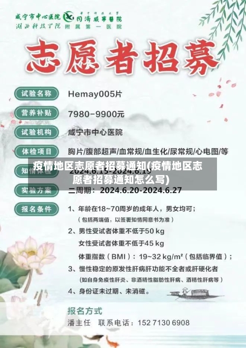疫情地区志愿者招募通知(疫情地区志愿者招募通知怎么写)