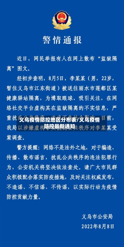 义乌疫情防控地区分布表/义乌疫情防控最新通知-第2张图片