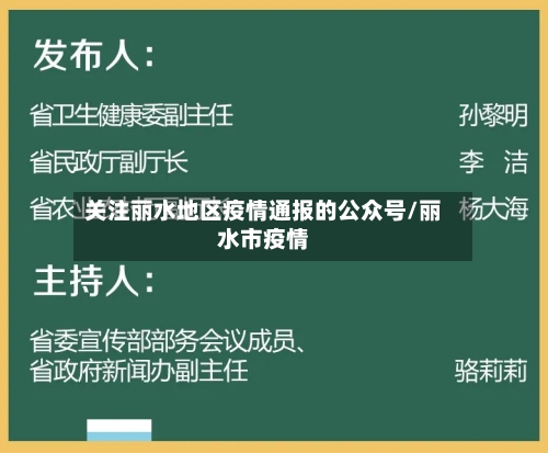 关注丽水地区疫情通报的公众号/丽水市疫情