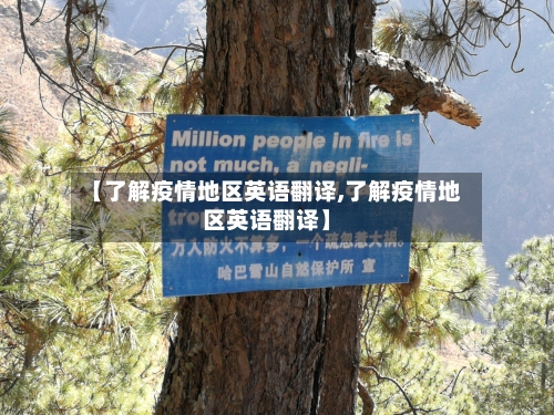 【了解疫情地区英语翻译,了解疫情地区英语翻译】-第2张图片