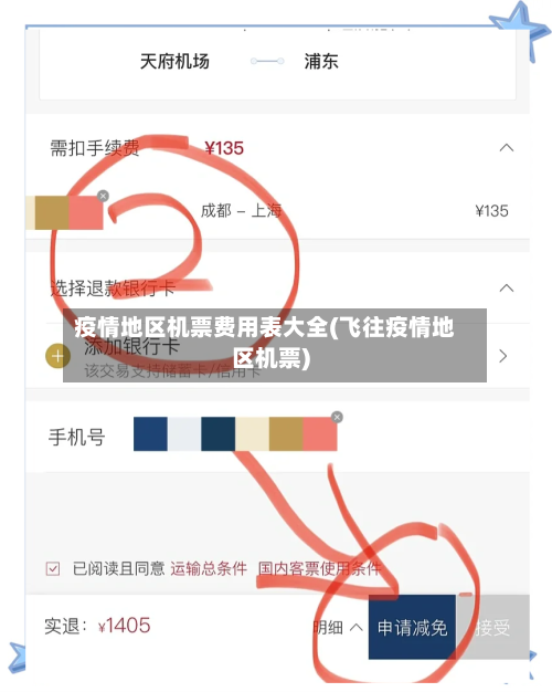 疫情地区机票费用表大全(飞往疫情地区机票)-第2张图片
