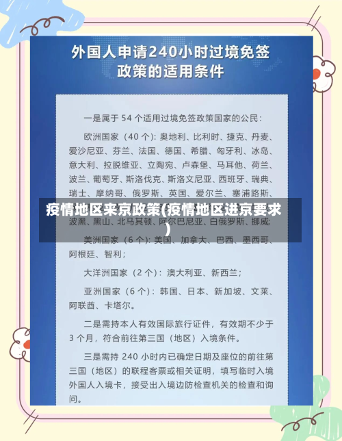 疫情地区来京政策(疫情地区进京要求)