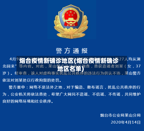 烟台疫情新确诊地区(烟台疫情新确诊地区名单)
